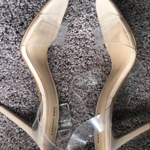 gianni bini martini clear strappy sandals